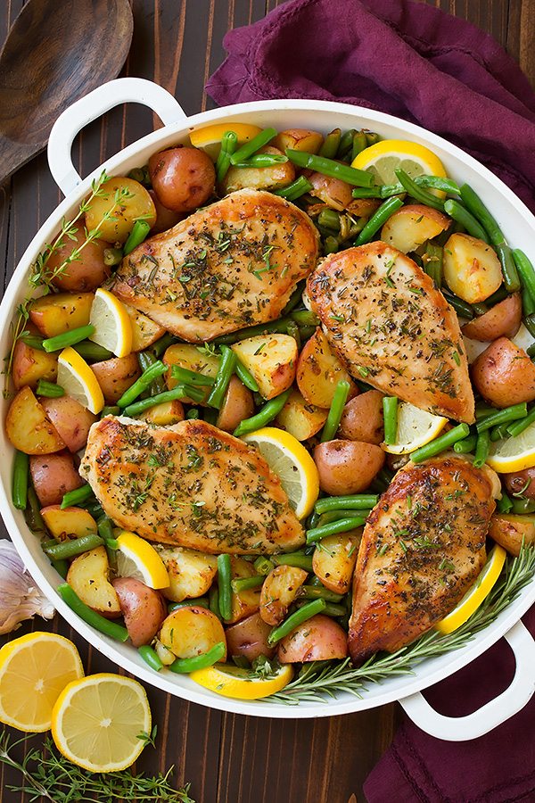 One-Pan Garlic Herb Chicken & Veggies: Easy Flavor, Effortless Clean-up